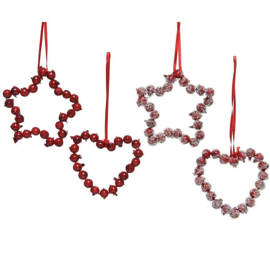 PENDENTI FIGURE STELLE/CUORE H18CM 520757