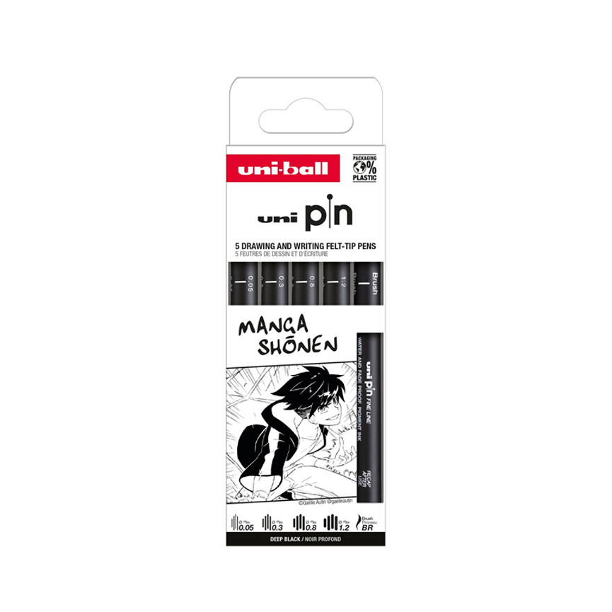PENN.FINELINER PIN MANGA SHONEN 5PZ ASS.MPINASP013