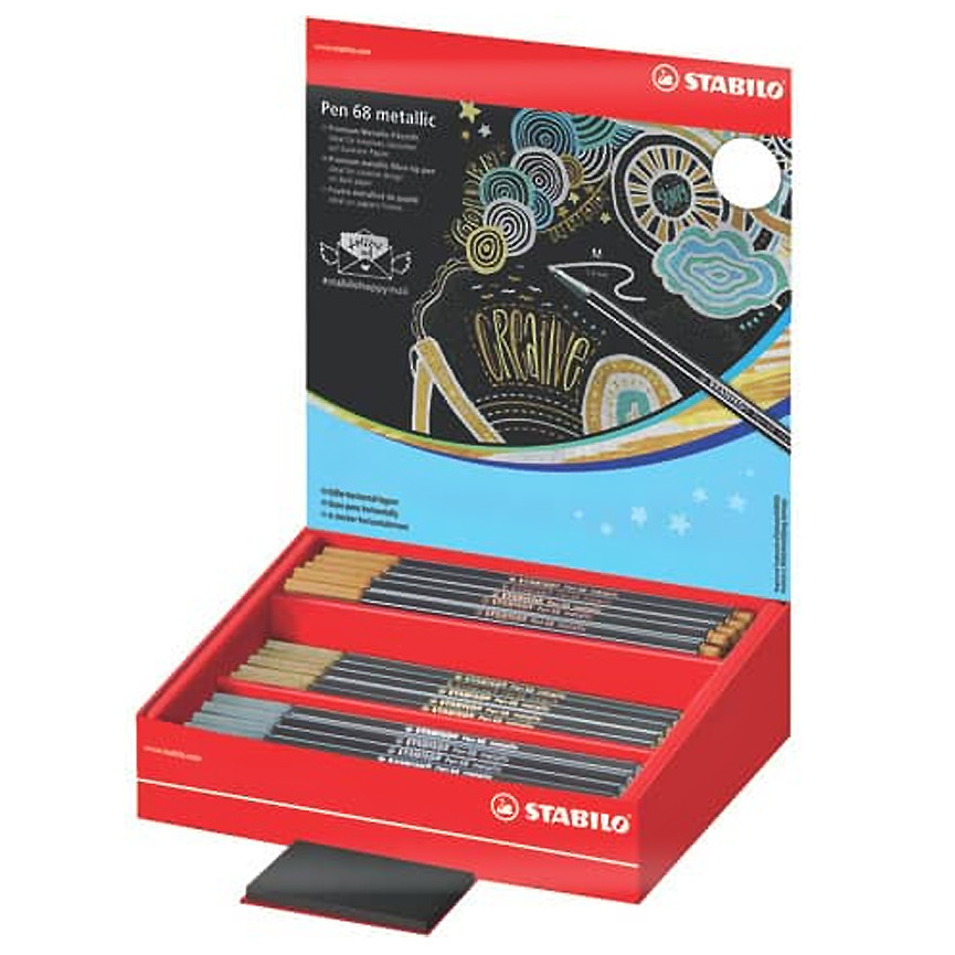 PENNARELLI 68/60-8-1 STABILO PEN MET.OR/AR/BR 60PZ