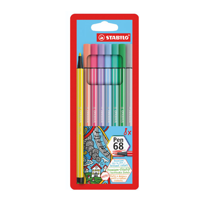 PENNARELLI 68/8-1 STABILO PEN PZ08 PASTEL