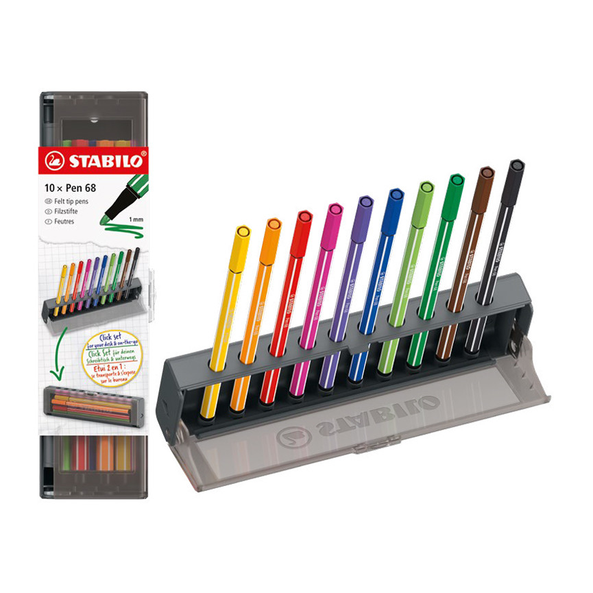PENNARELLI 6810-5 STABILO PEN CLICK SET 10PZ