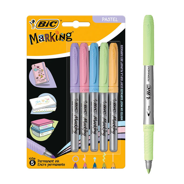 PENNARELLI BIC INTENSITY FINE COL.PASTELLO BL5PZ