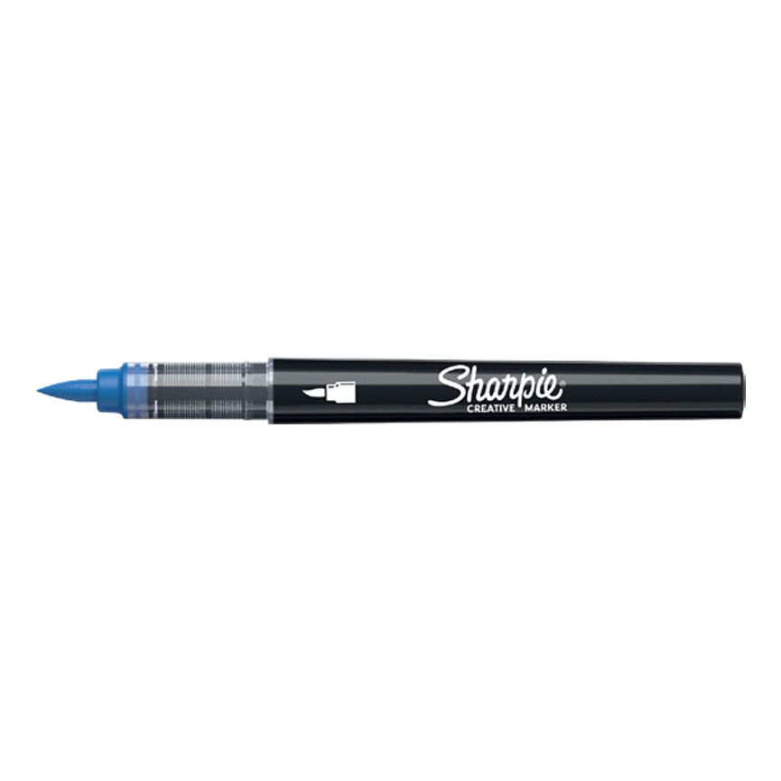 PENNARELLI SHARPIE ACRILICO PUNTA PENNELLO NERO