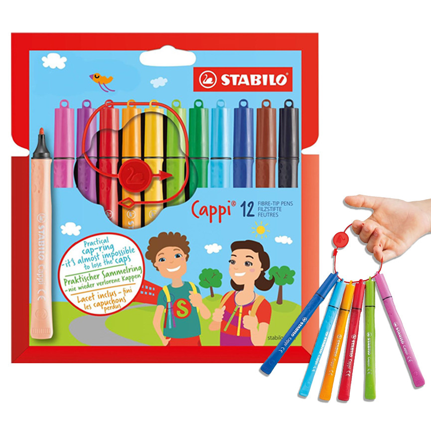 PENNARELLI STABILO CAPPI 12PZ 168/12-4
