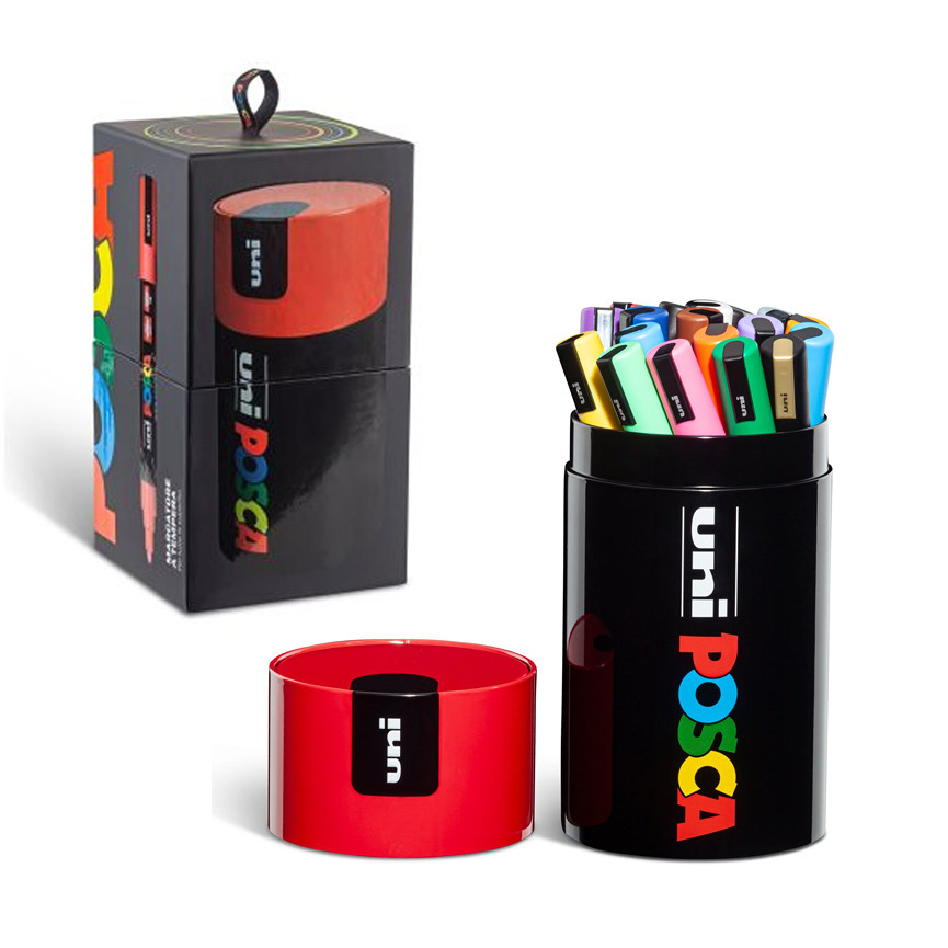 PENNARELLI UNI POSCA M-PC5M GIFT BOX ROSSO
