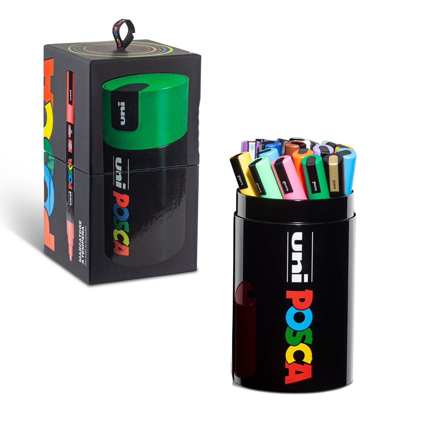 PENNARELLI UNI POSCA M-PC5M GIFT BOX VERDE