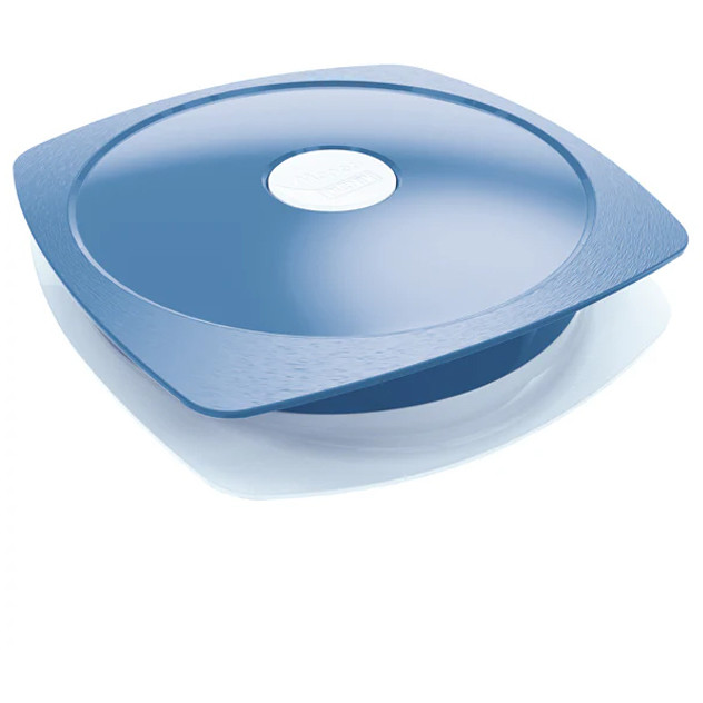 PIATTO C/COPERCHIO BLU 870203