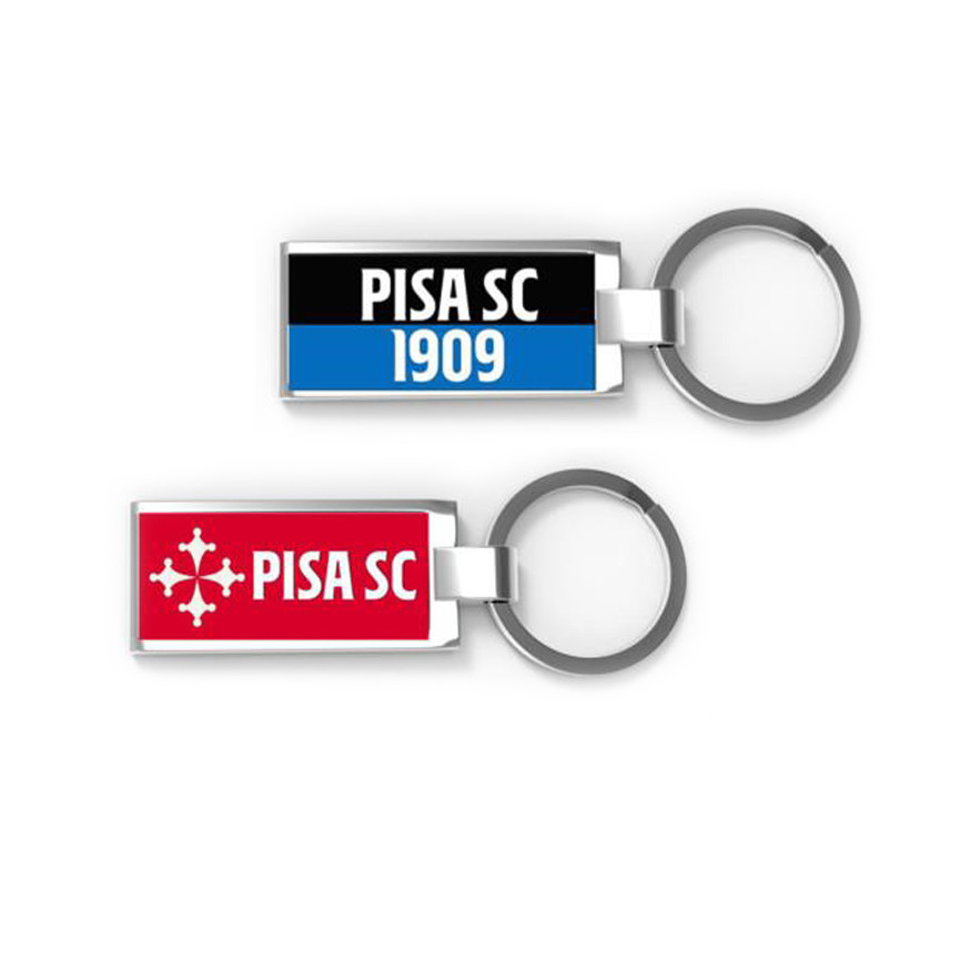 PISA PORTACHIAVI METALLO RETT. DOPPIO LOGO PIS88