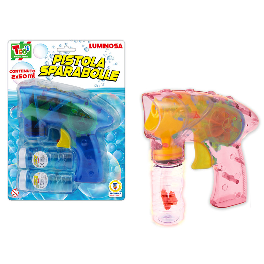 PISTOLA SPARABOLLE DI SAPONE 50ML X 2 68129