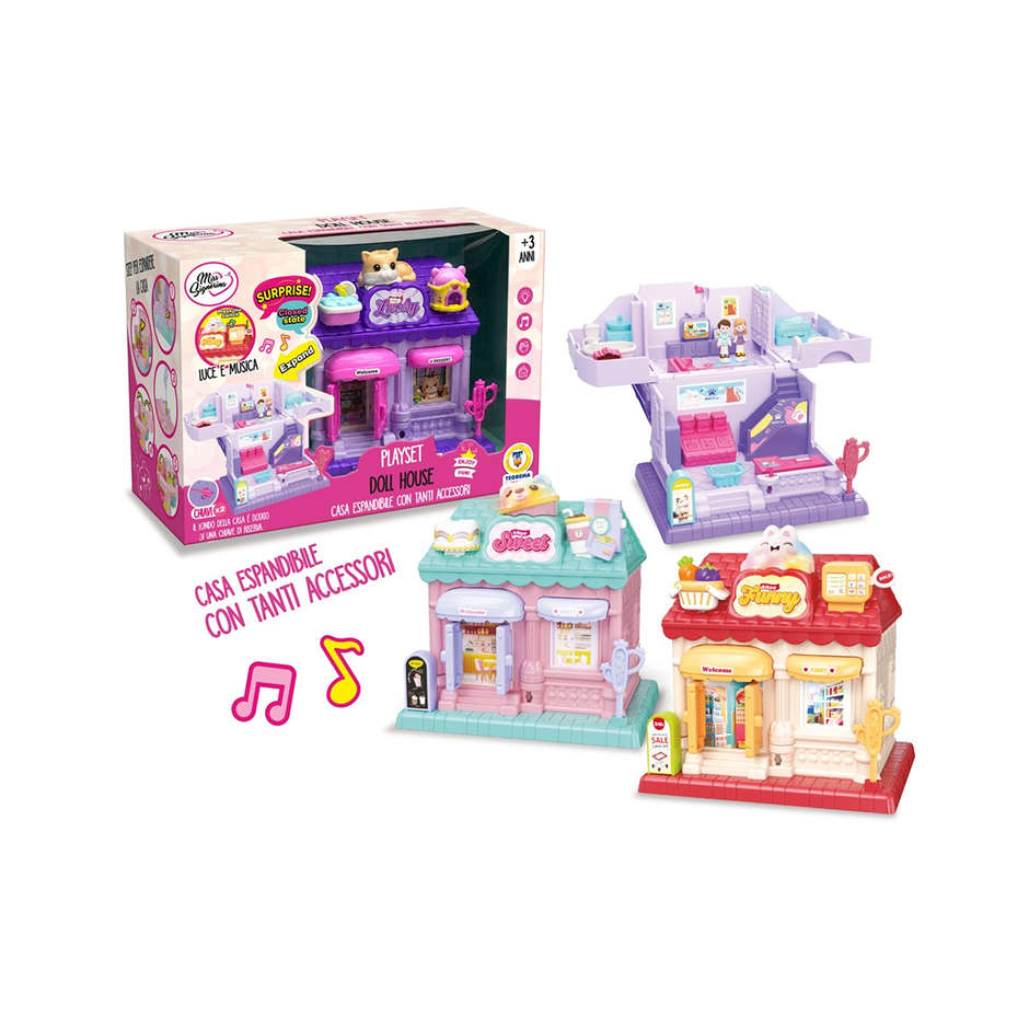 PLAYSET DOLL HOUSE LUCI ESUONI 3 MODELLI ASSORTITI