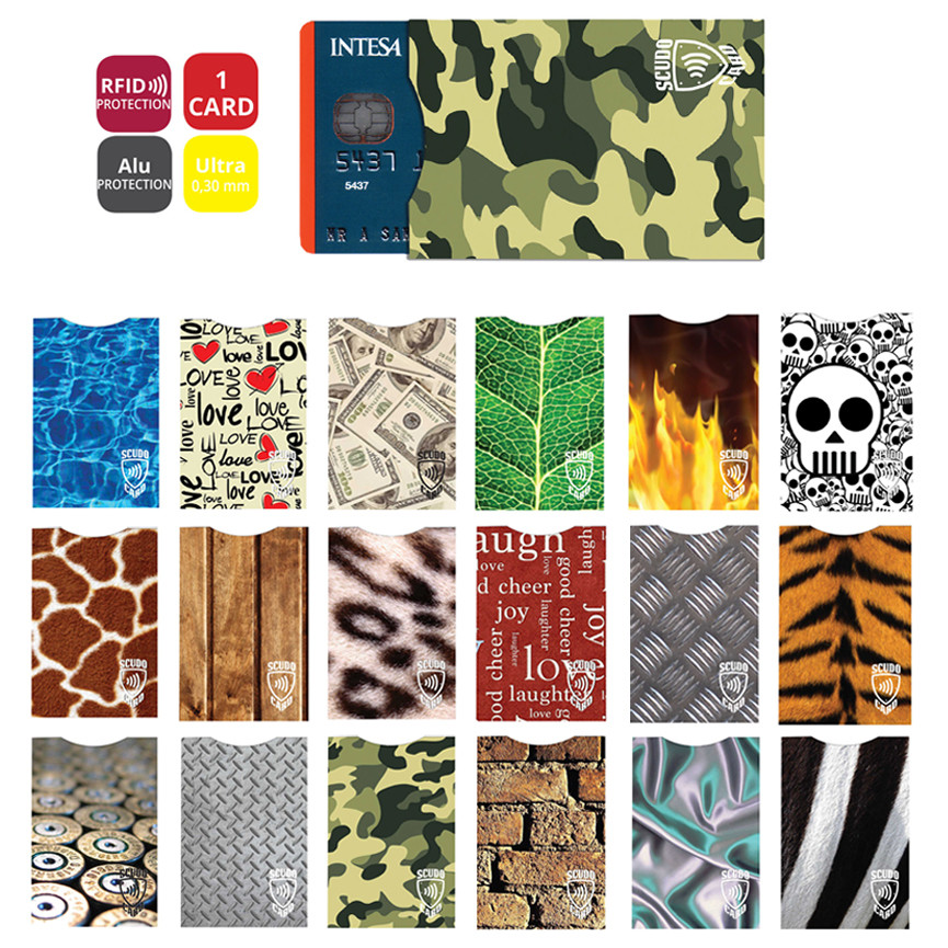 PORTA CARD SCUDO ULTRA RFID SINGOLA FANT.27PZ