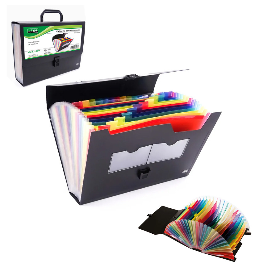 PORTADOCUMENTI CON SOFFIETTO 25BS ASSORTITO