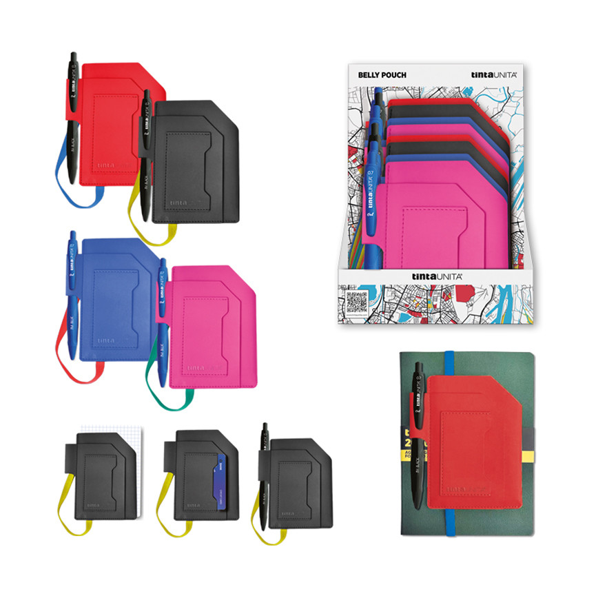 PORTATUTTO CON ELASTICI C/PENNA IM GEL DISP. 63528