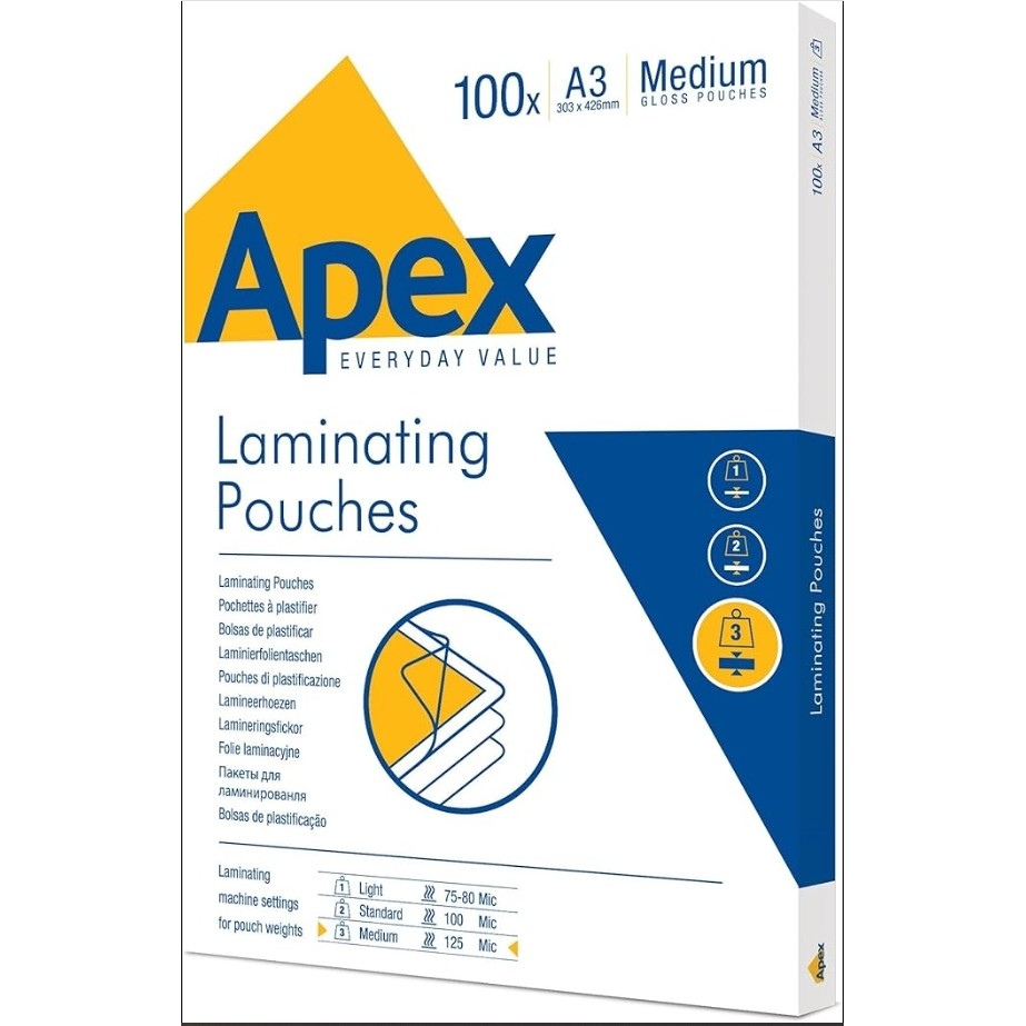 POUCHES A3 303X426 MY75-80 PZ100 APEX 6001901