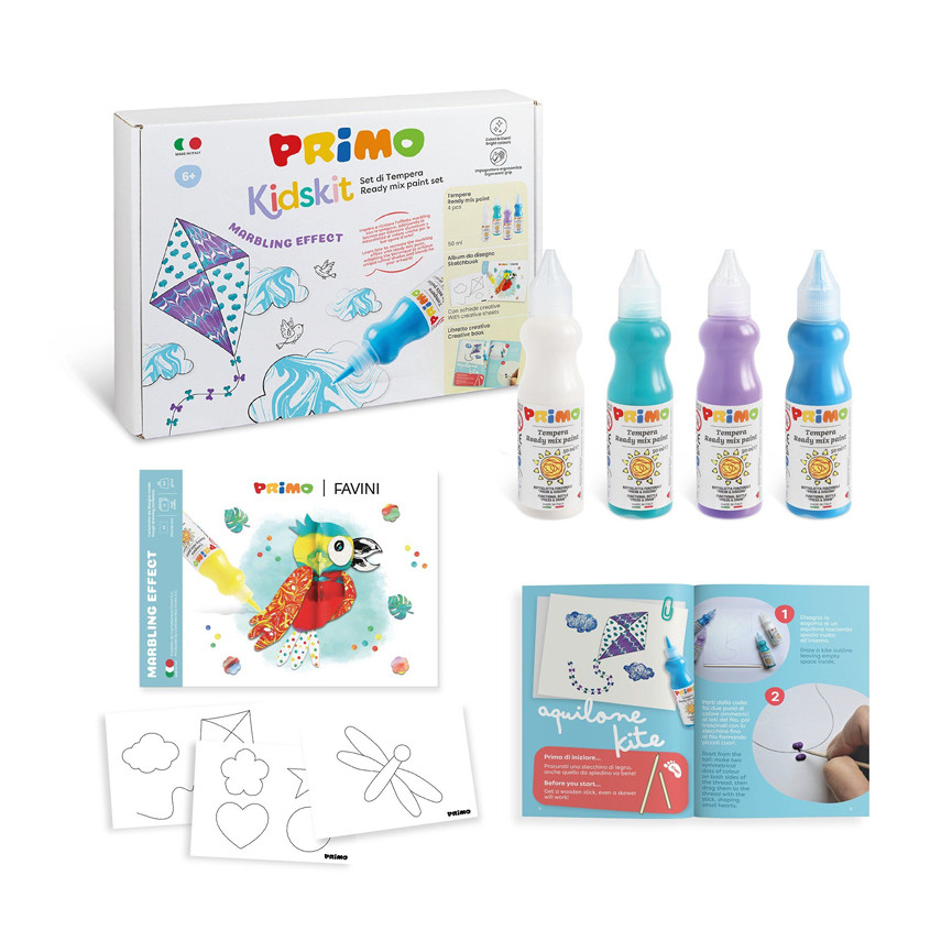 PRIMO KIDSKIT MARBLING SET TEMPERA