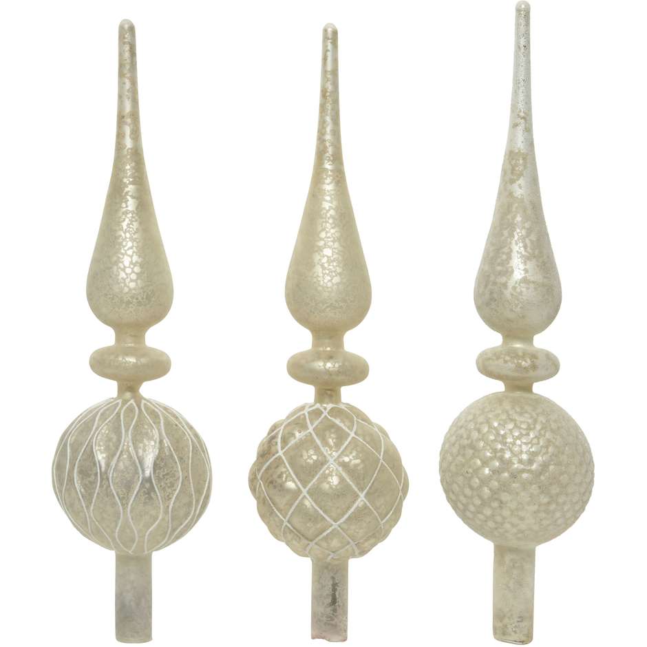 PUNTALE VETRO CM31 BIANCO DECOR 170010