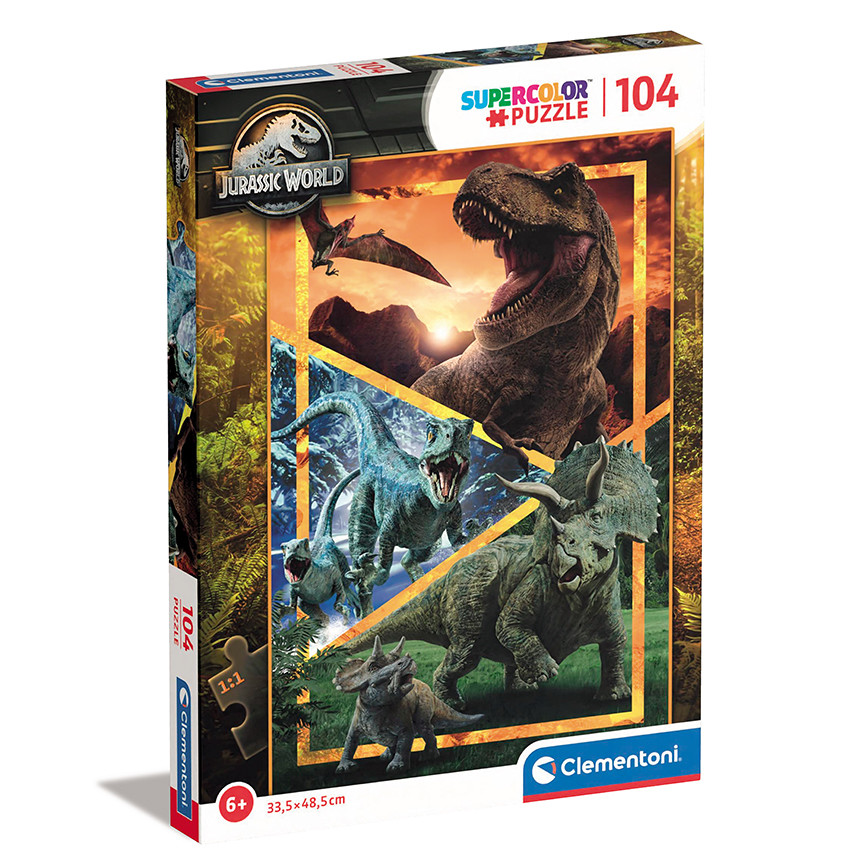 PUZZLE CLEM 104PZ SUPER JURASSIC WORLD 27181