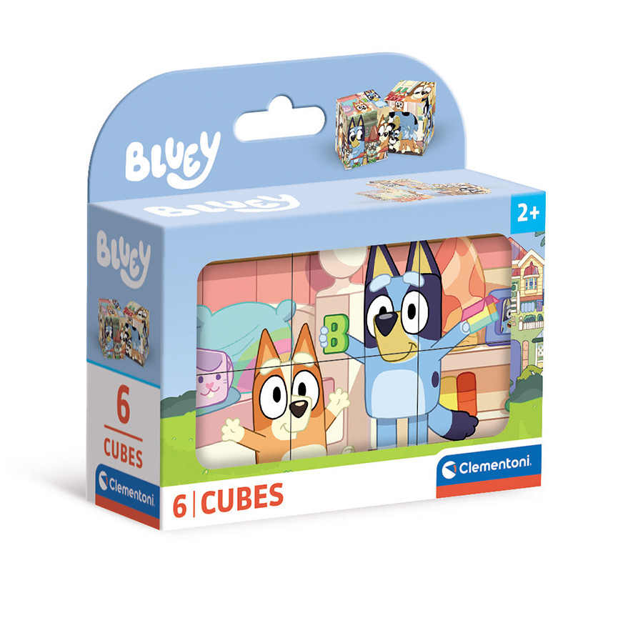 PUZZLE CUBI 6PZ BLUEY 40662