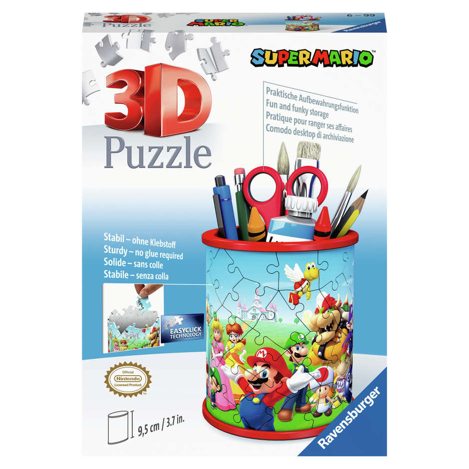 PUZZLE RAV.3D PORTAPENNE SUPER MARIO