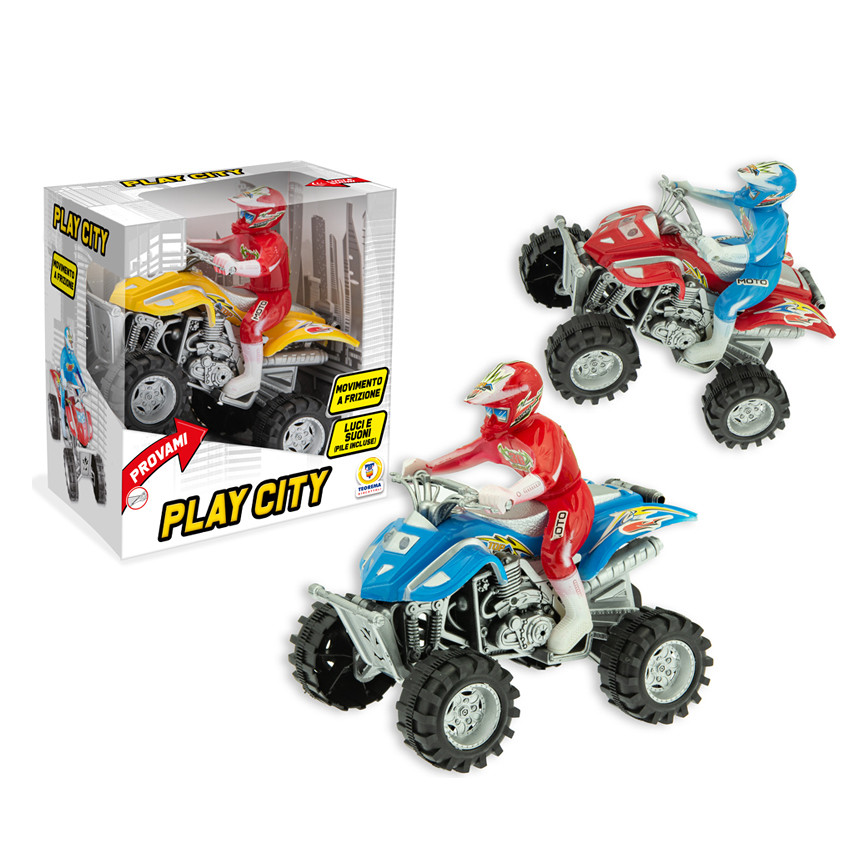 QUAD A FRIZIONE LUCI E SUONI 3 ASSORTITI