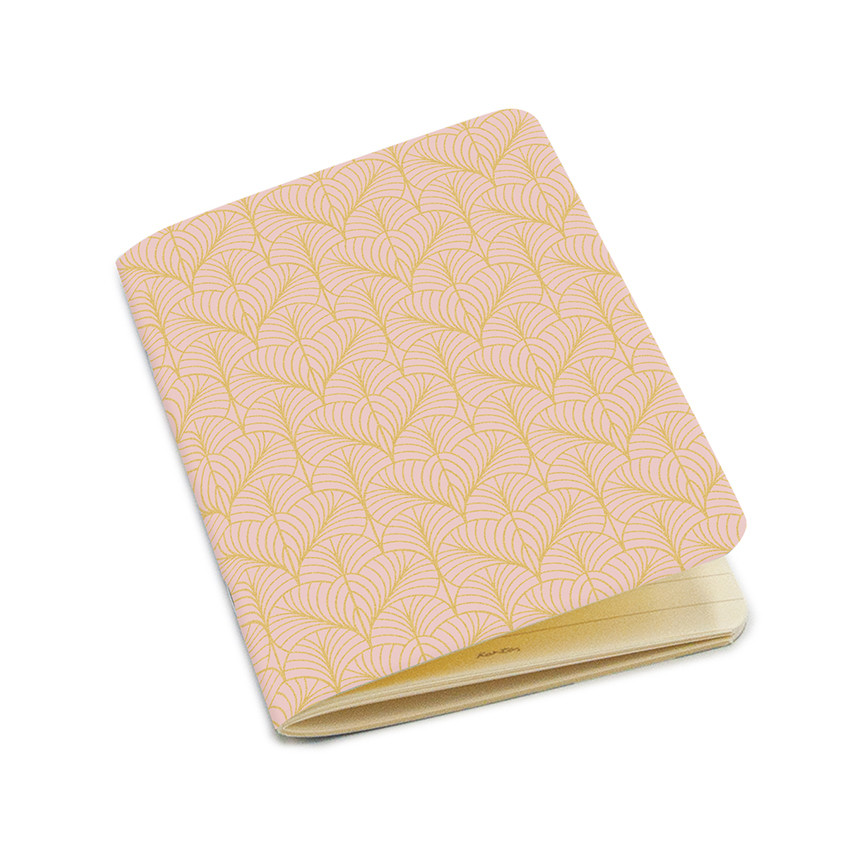 QUADERNO A6 ART DECO' ABSTRACT LEAVES RIGHE