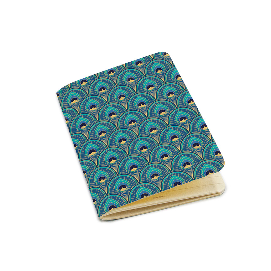 QUADERNO A6 ART DECO' PEACOCK RIGHE