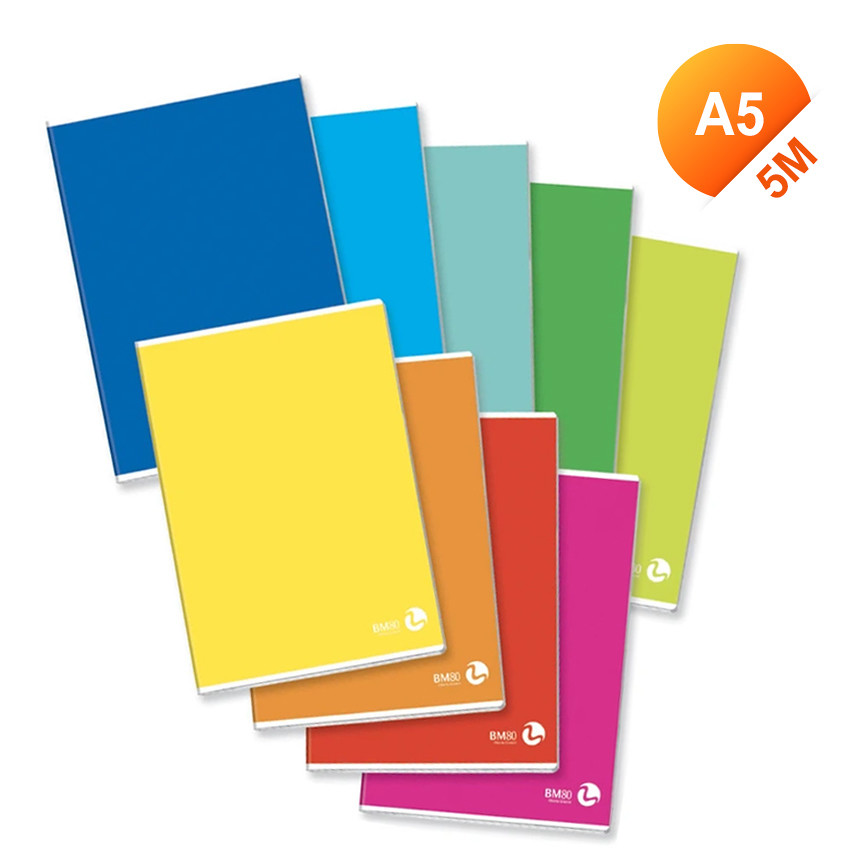 QUADERNO T.UNITA.5M COLOR BASIC GR80 40F+2 BM