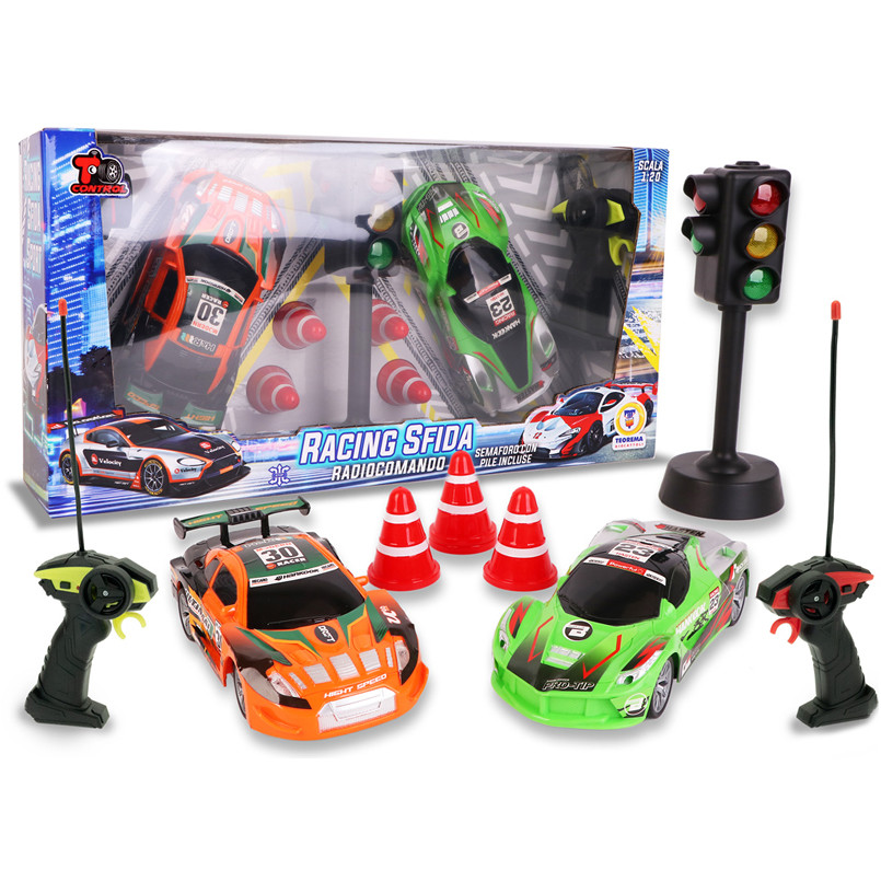 RADIOCOM.1:20 SFIDA DOPPIA 2 AUTO C/SEMAFORO 80545