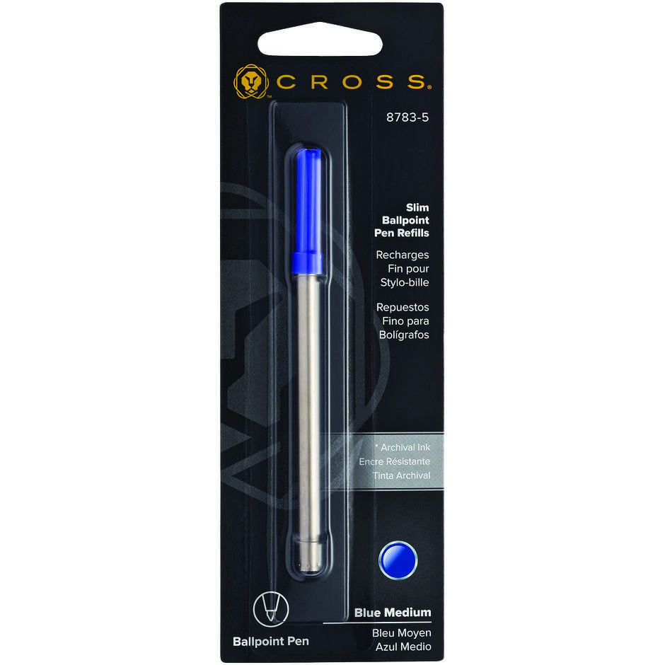 REFIL CROSS SFERA SLIM MEDIO BLU E200036