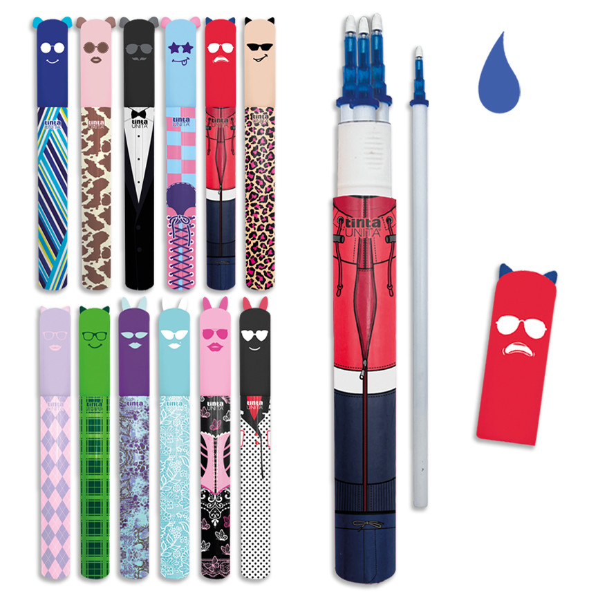 REFILL PER CANCELLABILI T.UNITA SET 3PZ BLU