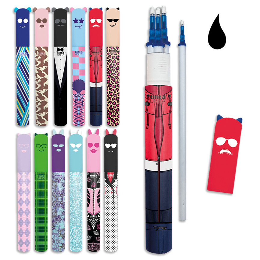 REFILL PER CANCELLABILI T.UNITA SET 3PZ NERO