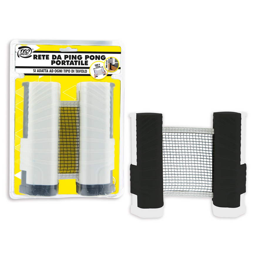 RETE DA PING PONG PORTATILE 165CM 2 COL.ASS. 52103