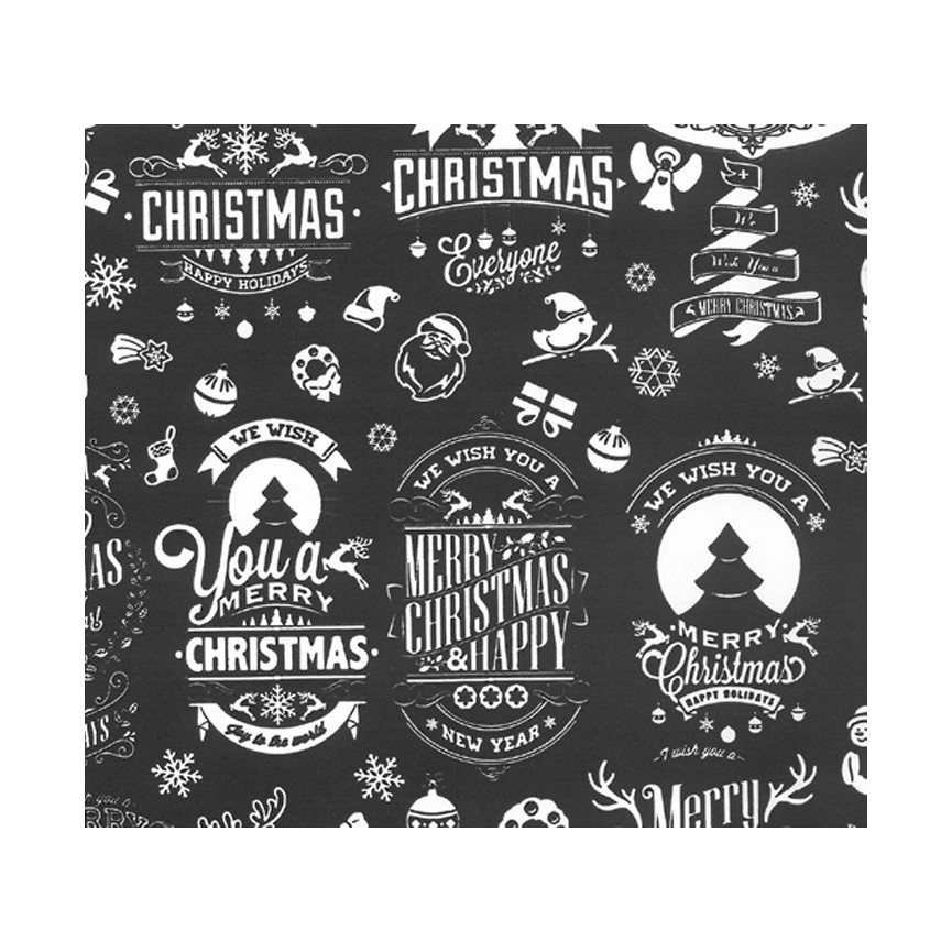 ROTOLO PERFECTA AMERICA XMAS NERO 300X30