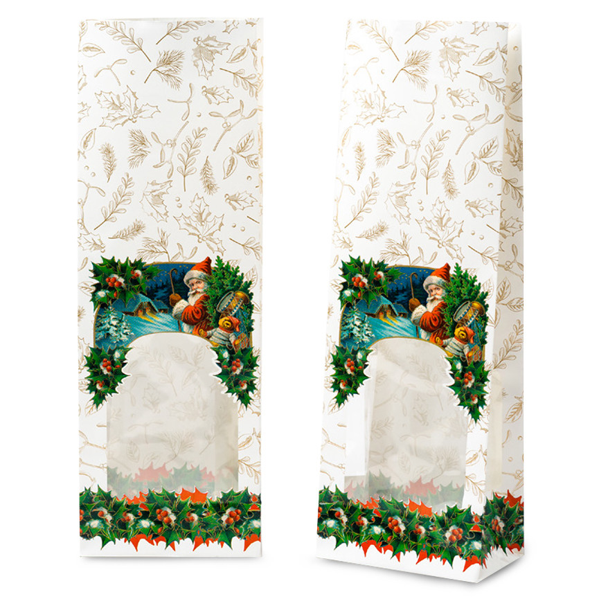 SACCHETTI CARTA 100+60X300 60GR 30MY BIANCO NATALE