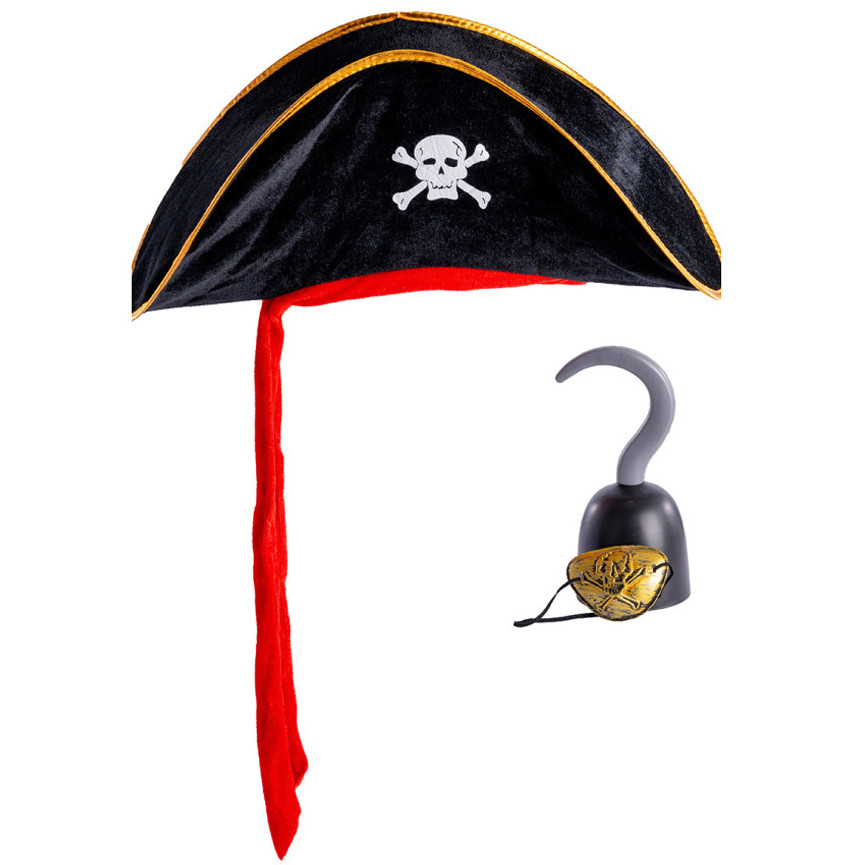 SET PIRATA CAPPELLO/UNCINO/BENDA 03565