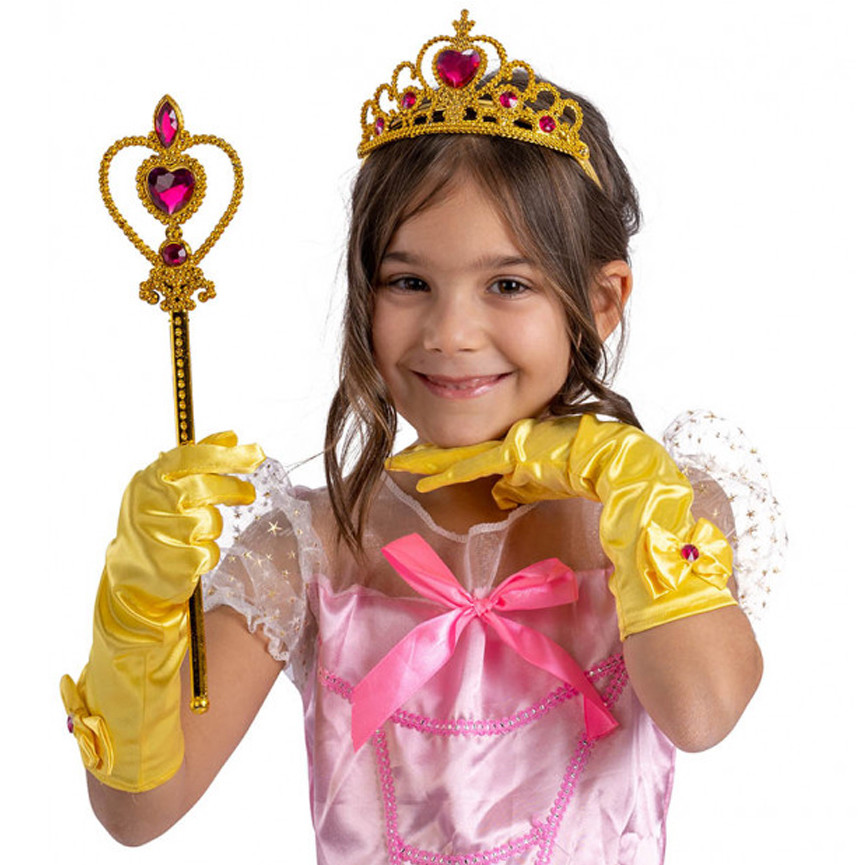 SET PRINCIPESSA GUANTI/CORONA/SCETTRO 03588