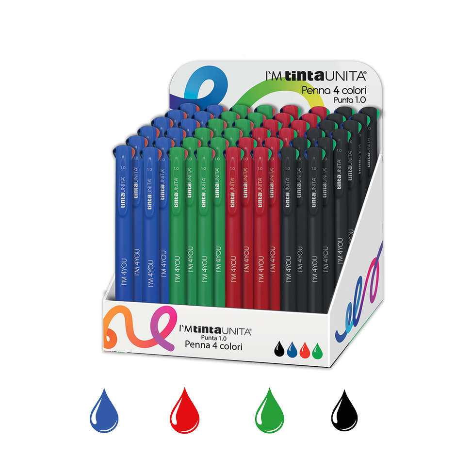 SF.IM 4YOU T.UNITA 4COLORI ICON N/B/R/V 63220 26