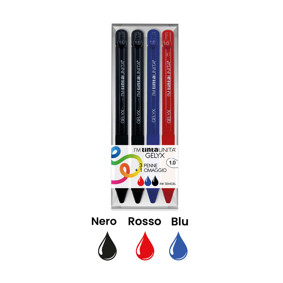 SF.IM GELYX 1.0 T.UNITA GIFT SET 3+1 CLASSIC N/B/R