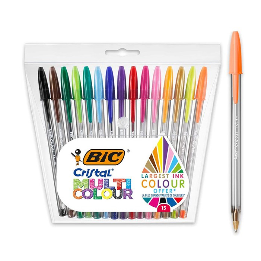 SFERA BIC CRIST.LARGE MULTICOLOR 15PZ 15COL.964899