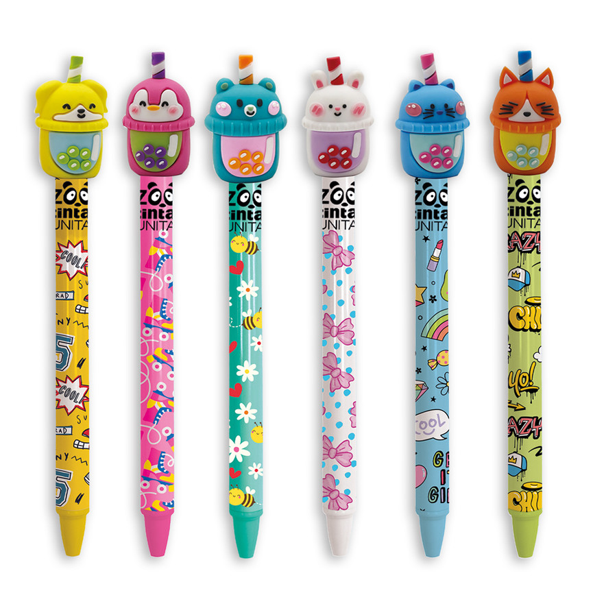 SFERA CANCELLABILE C/TOP BUBBLE TEA ZOO INK BLU