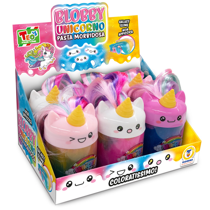 SLIME BLOBBY UNICORNI RAIMBOW PUTTY 52656