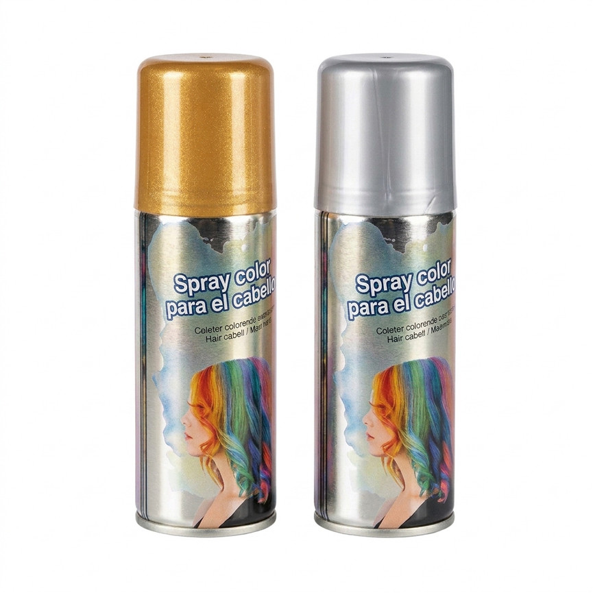 SPRAY CAPELLI 125ML 2 COLORI ORO E ARGENTO