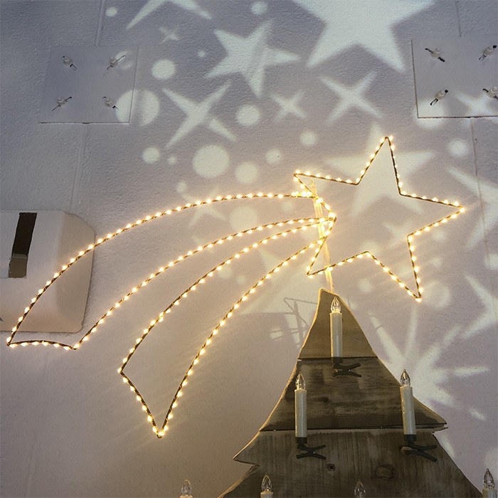 STELLA COMETA 115CM 300LED BIA/C L.FISSA 45286