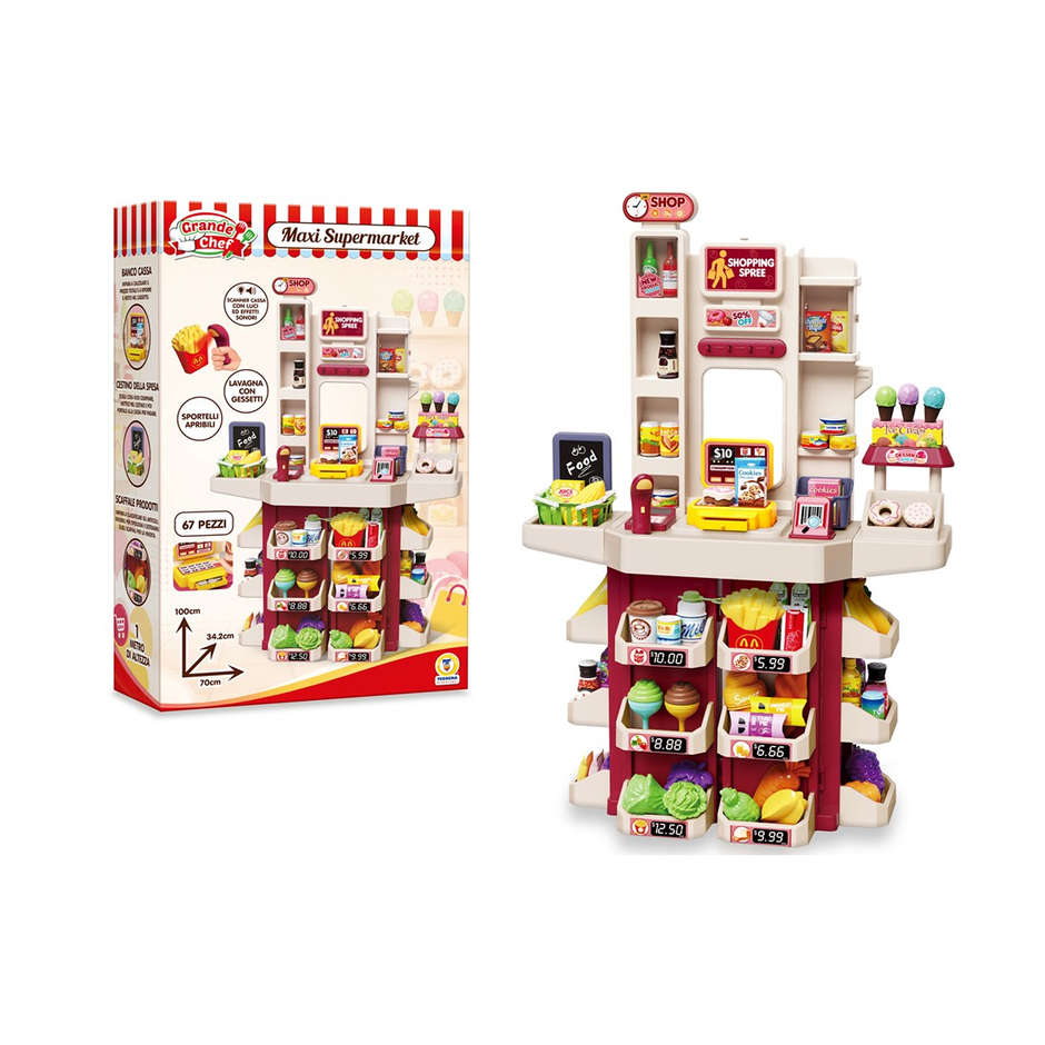 SUPERMARKET GIGANTE 100CM67PZ E ACCESSORI