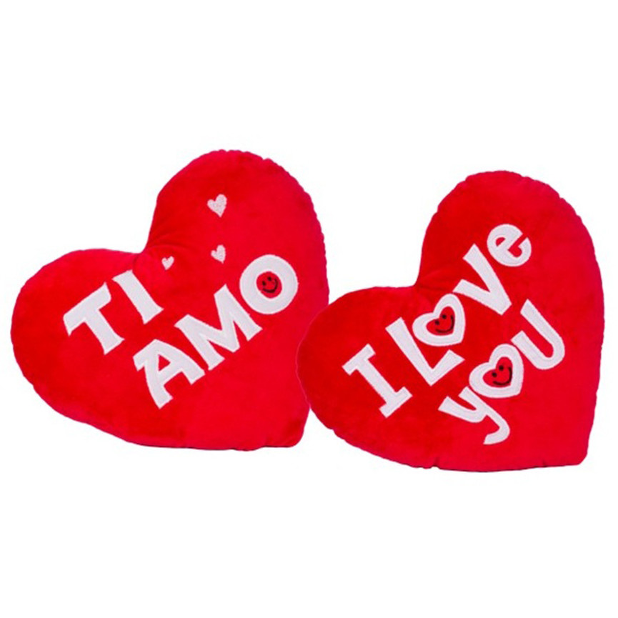 SV PELUCHE CUORE C/SCRITTA 32CM 2ASS.26461