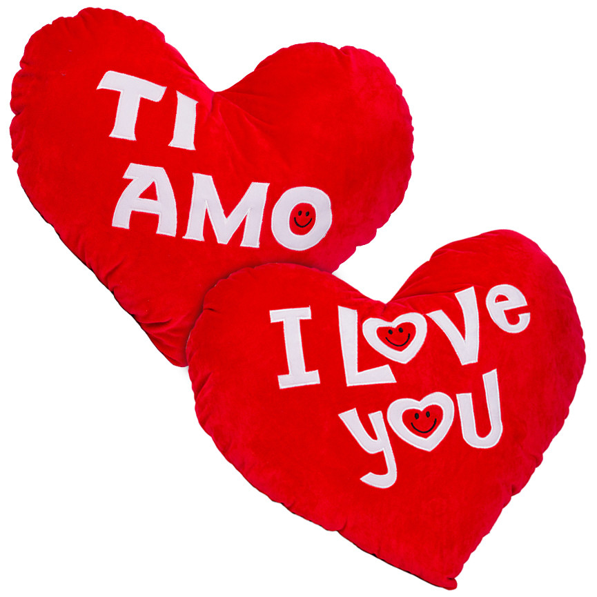 SV PELUCHE CUORE C/SCRITTA 60CM 2ASS.29991