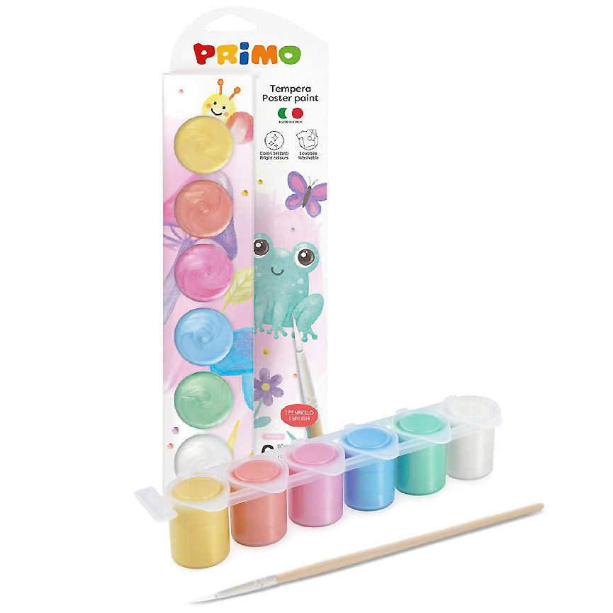 TEMPERE PRIMO 25ML 6PZ INVASETTO COLORI PERLATI