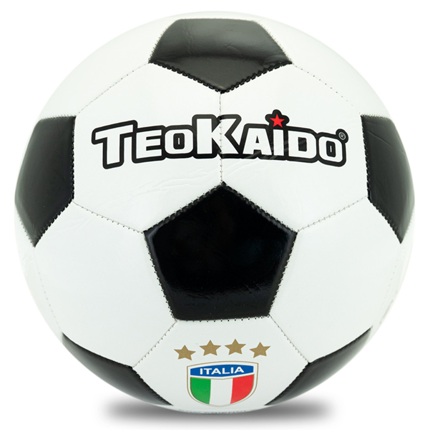 TEOKAIDO PALLONE CALCIO PVC T5 BIANCO NERO 52644