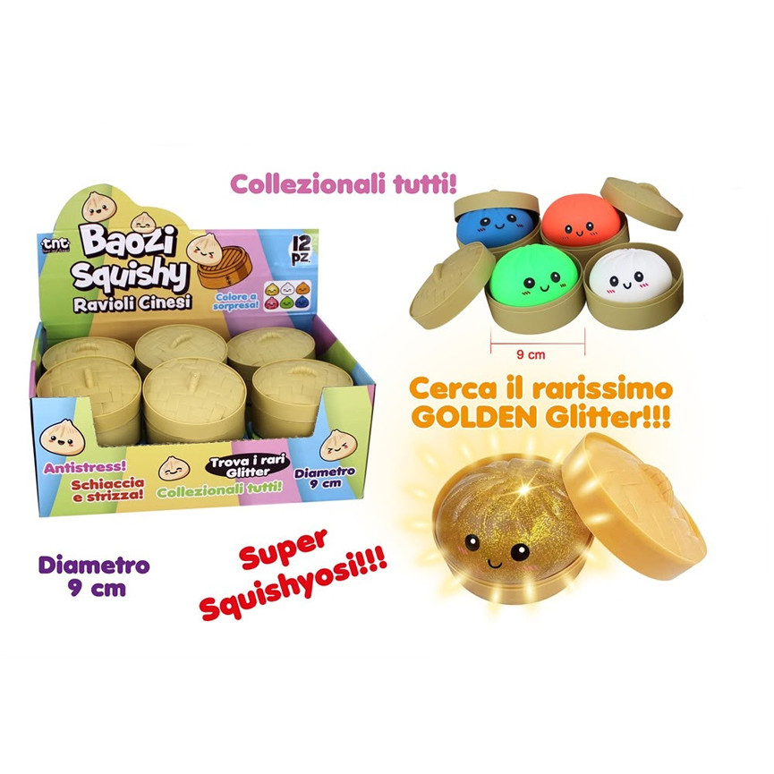 TNT SQUISHY BAOZI CON CONTENITORE 10CM