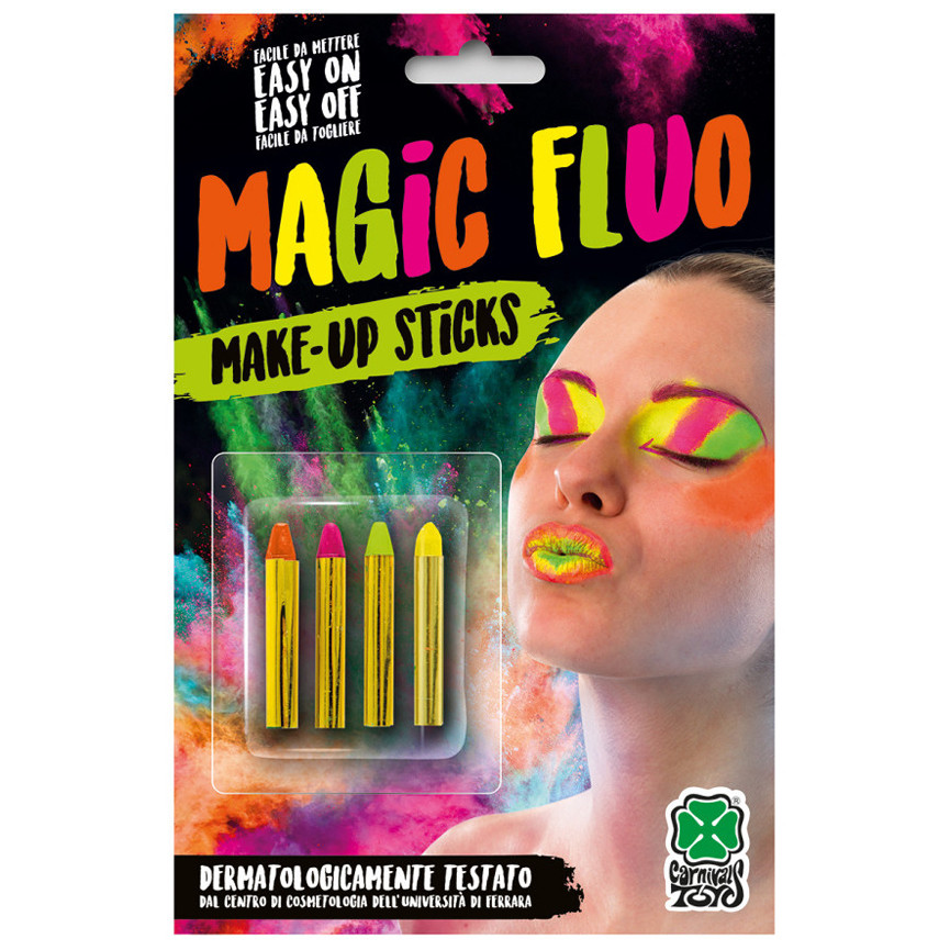 TRUCCO MATITE 4 COLORI ASSORTITI FLUO 9446